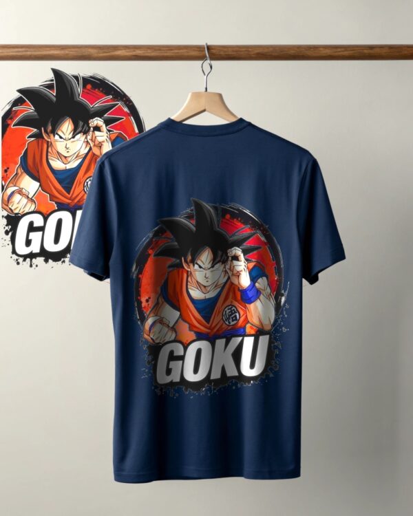 🔥 Goku Anime T-Shirt – Navy Blue Edition 🔥
