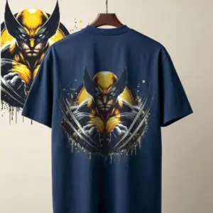 Wolverine Oversized T-Shirt – Navy Blue