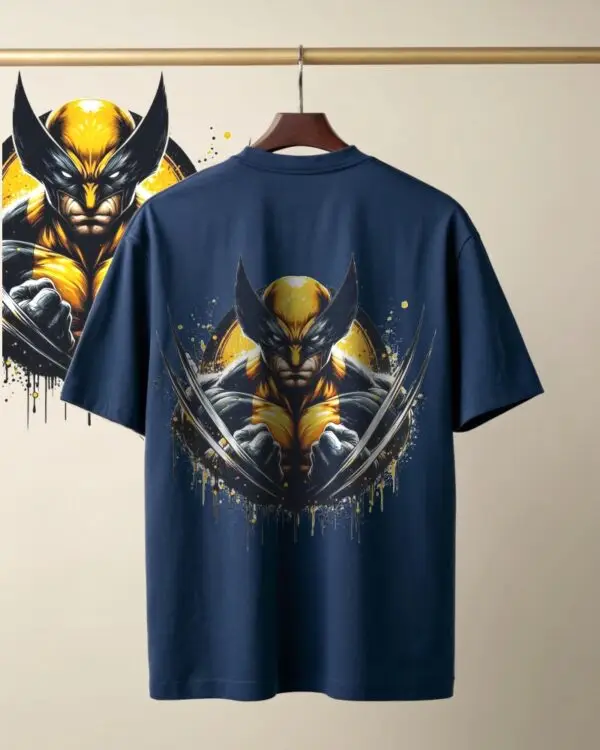 Wolverine Oversized T-Shirt – Navy Blue
