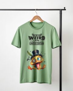 "I’m Not Weird, I’m Limited Edition" Quirky Duck Graphic T-Shirt