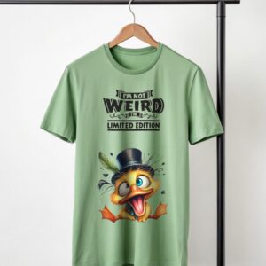 "I’m Not Weird, I’m Limited Edition" Quirky Duck Graphic T-Shirt