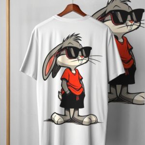 Cool Bunny Oversized Graphic T-Shirt