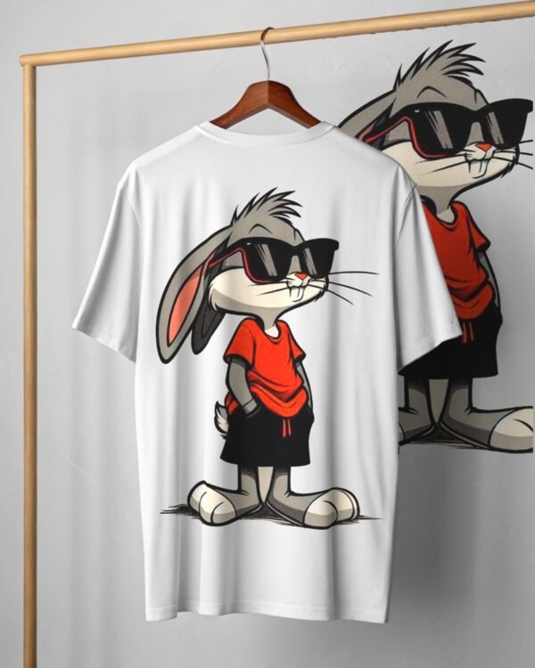 Cool Bunny Oversized Graphic T-Shirt