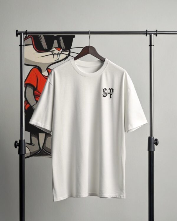 Cool Bunny Oversized Graphic T-Shirt - Image 2