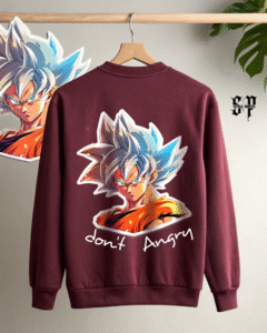 “Don’t Angry” Goku Printed Sweatshirt